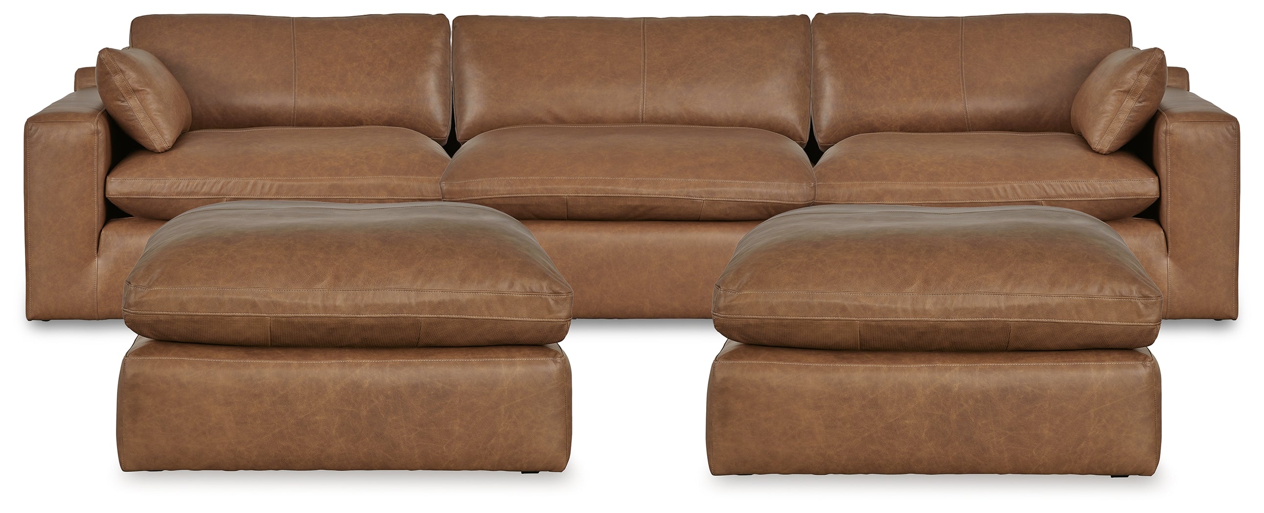 Emilia 3-Piece Sectional and 2 Ottomans