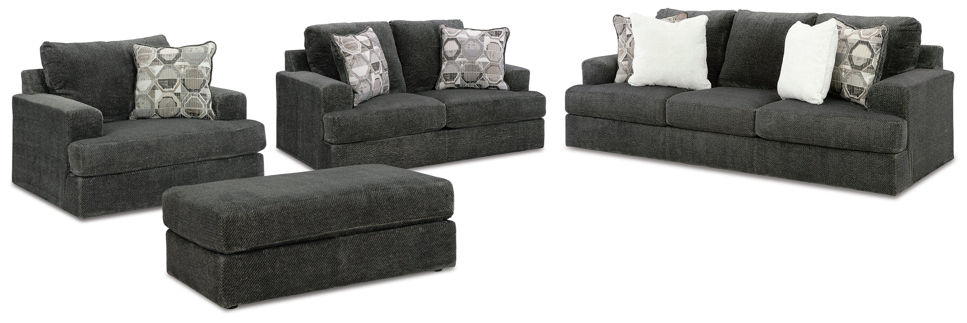 Karinne Sofa, Loveseat, Oversized Chair and Ottoman