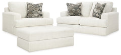Karinne Loveseat, Oversized Chair and Accent Ottoman
