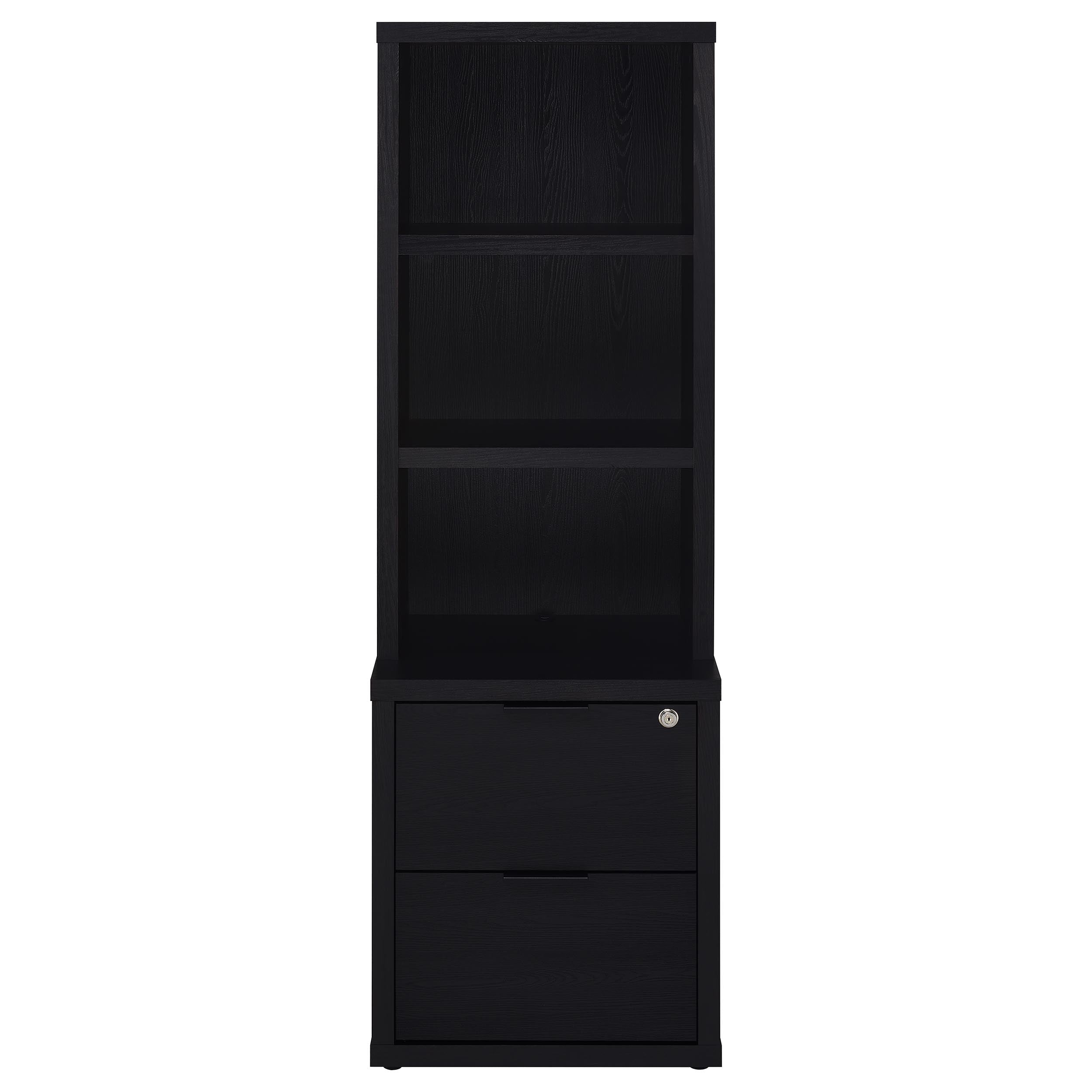 Westpark 3-piece Full Bedroom Set Bookcase Headboard Black