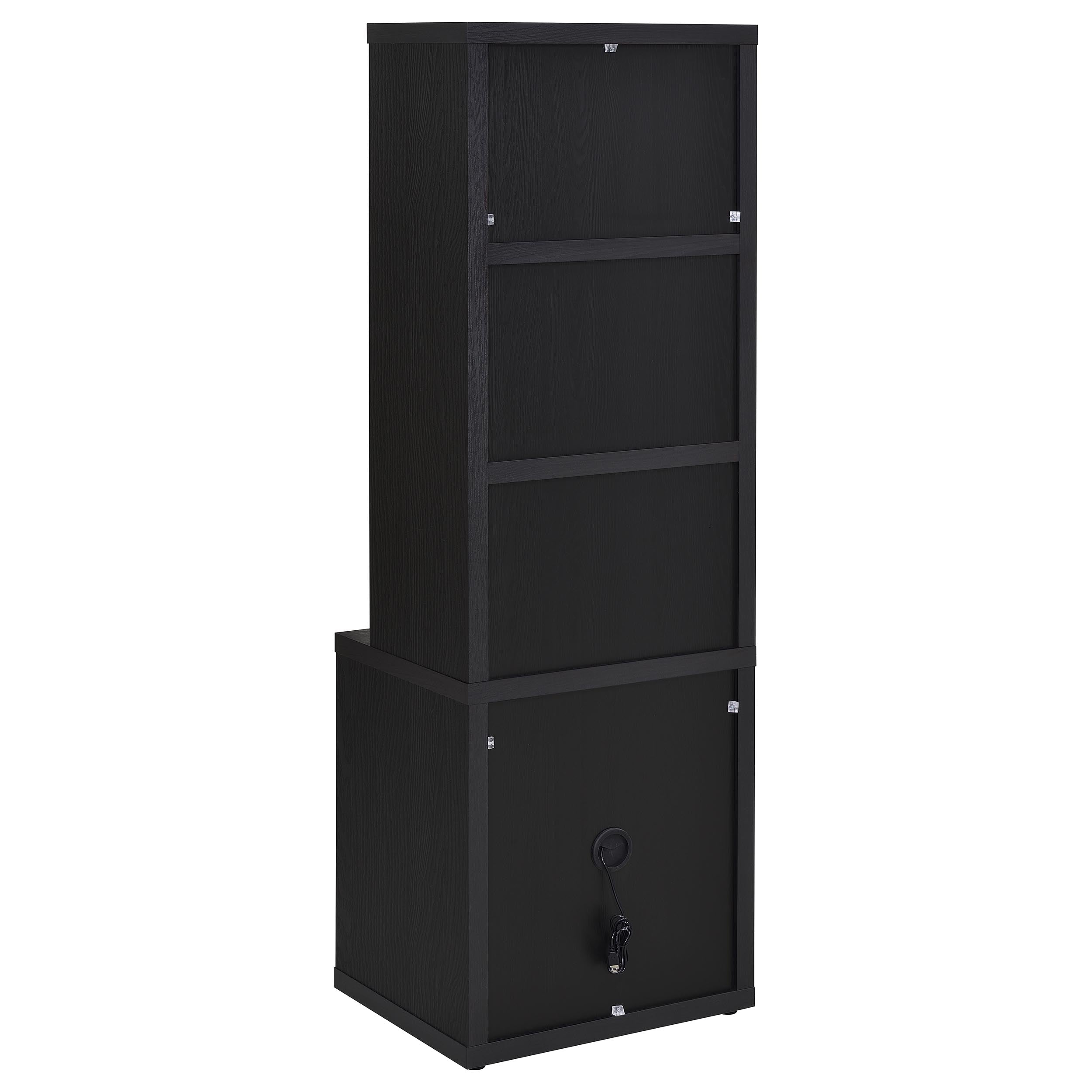 Westpark 3-piece Full Bedroom Set Bookcase Headboard Black