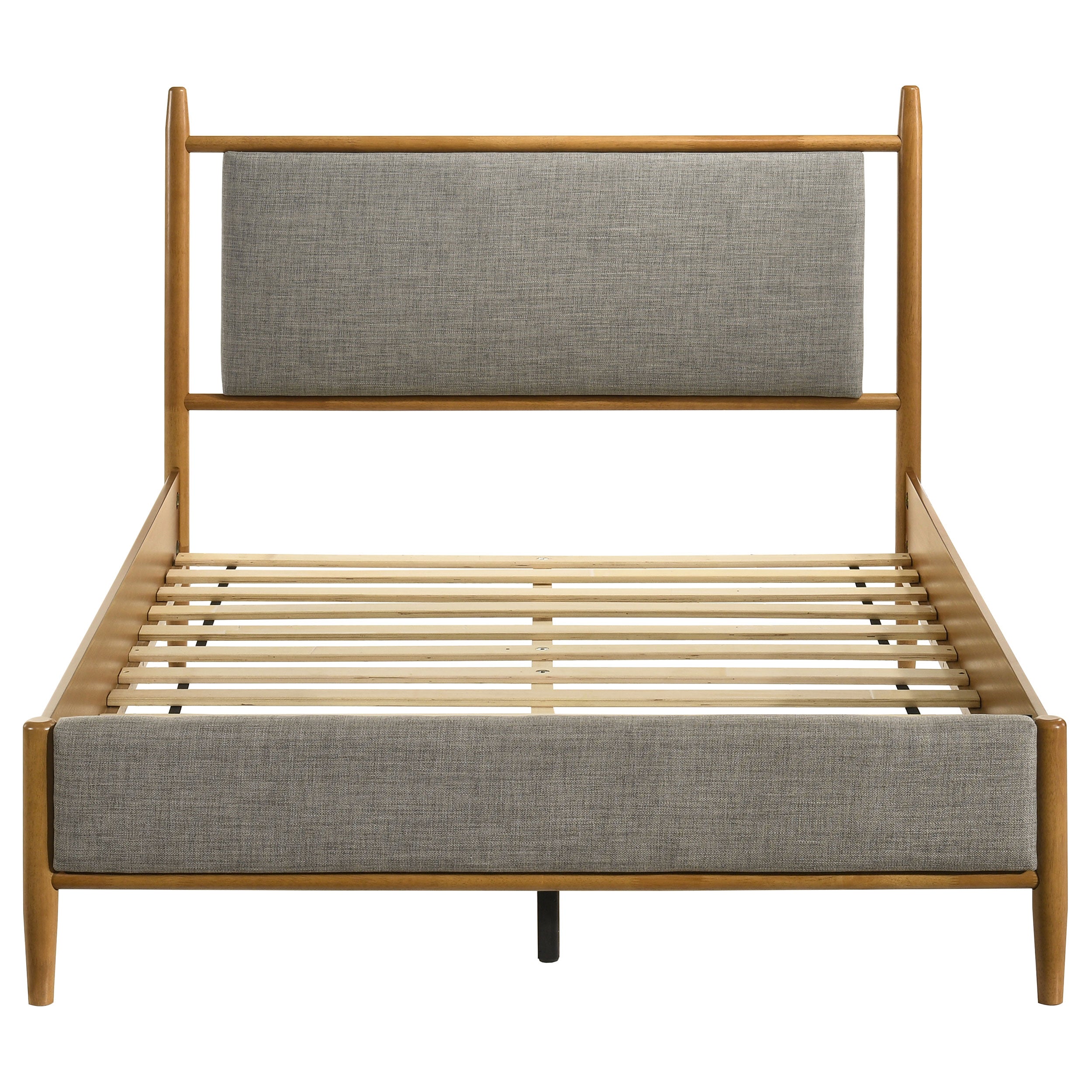 Mason 46-inch Full Panel Platform Bed Grey And Light Brown