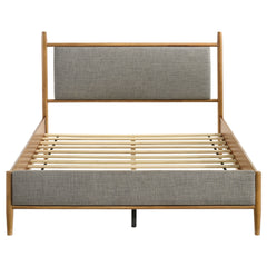 Mason 46-inch Queen Panel Platform Bed Grey And Light Brown