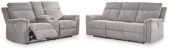 Barnsana Power Reclining Sofa and Loveseat