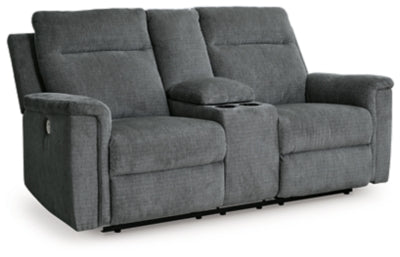 Barnsana Power Reclining Loveseat with Console - MyWaynesHome #