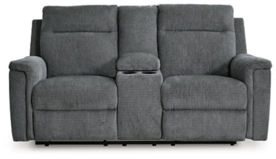 Barnsana Power Reclining Loveseat with Console - MyWaynesHome #