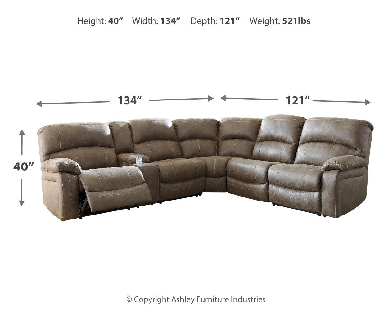 Segburg 4-Piece Power Reclining Sectional - MyWaynesHome #