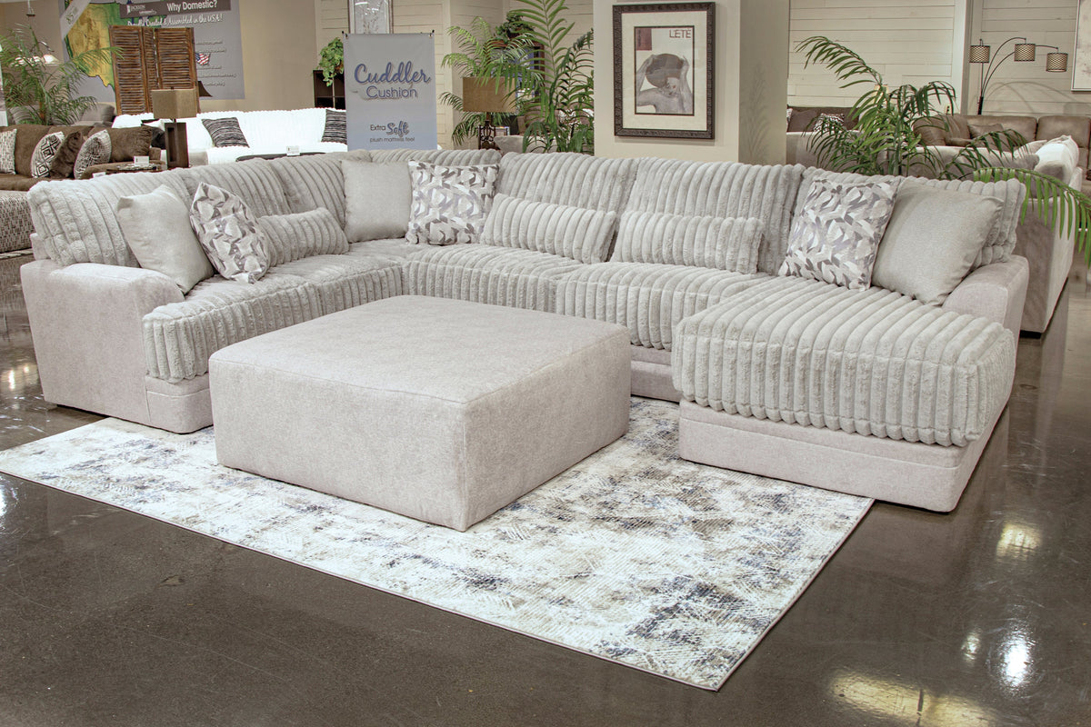 Titan 5 Piece Sectional with Ottoman-Moonstruck - MyWaynesHome #