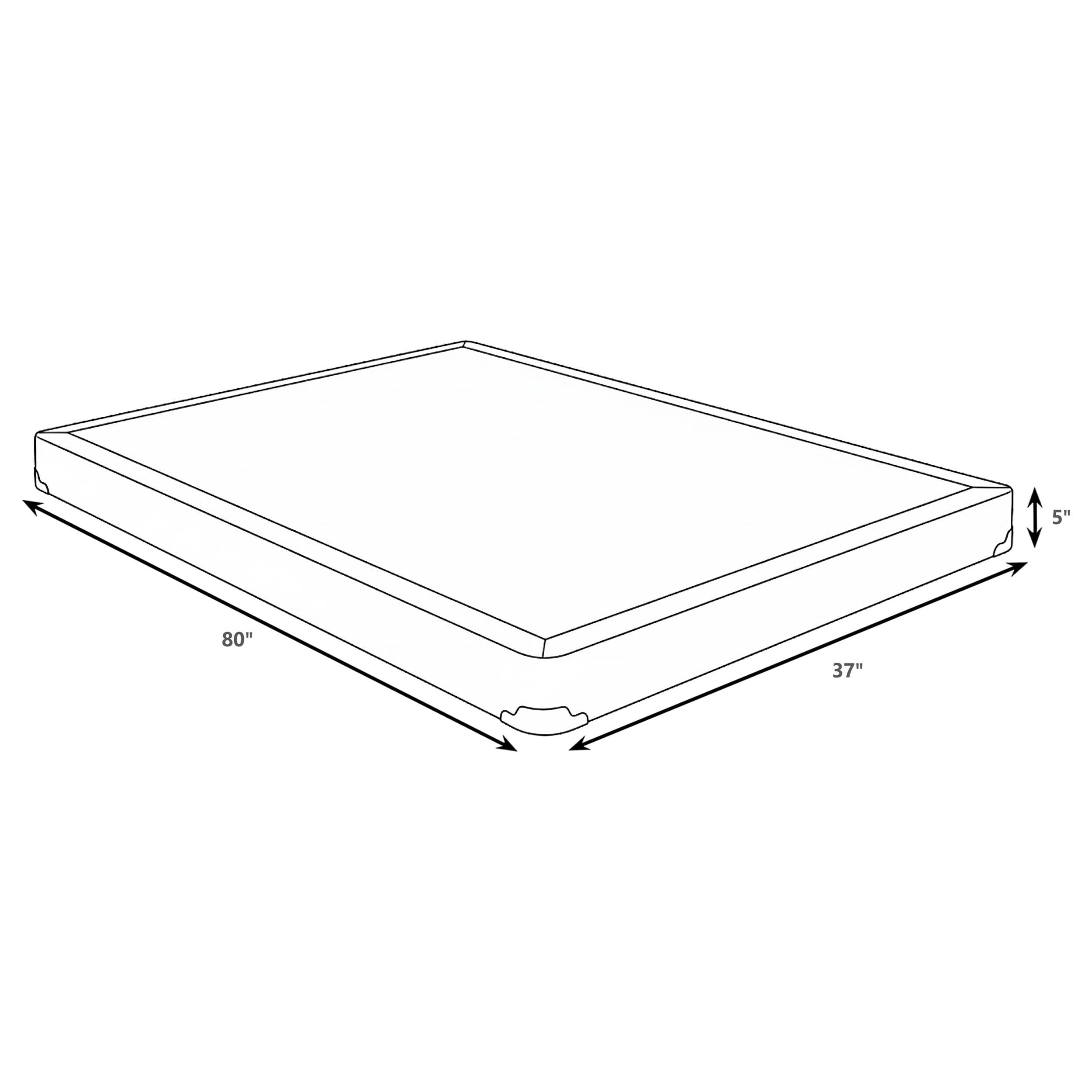 Mercer 5-inch Twin Xl Low Profile Box Spring Foundation