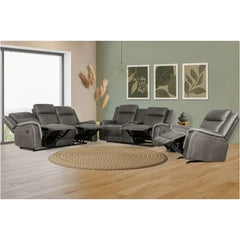 Enzo Dual Reclining Sofa - Gray