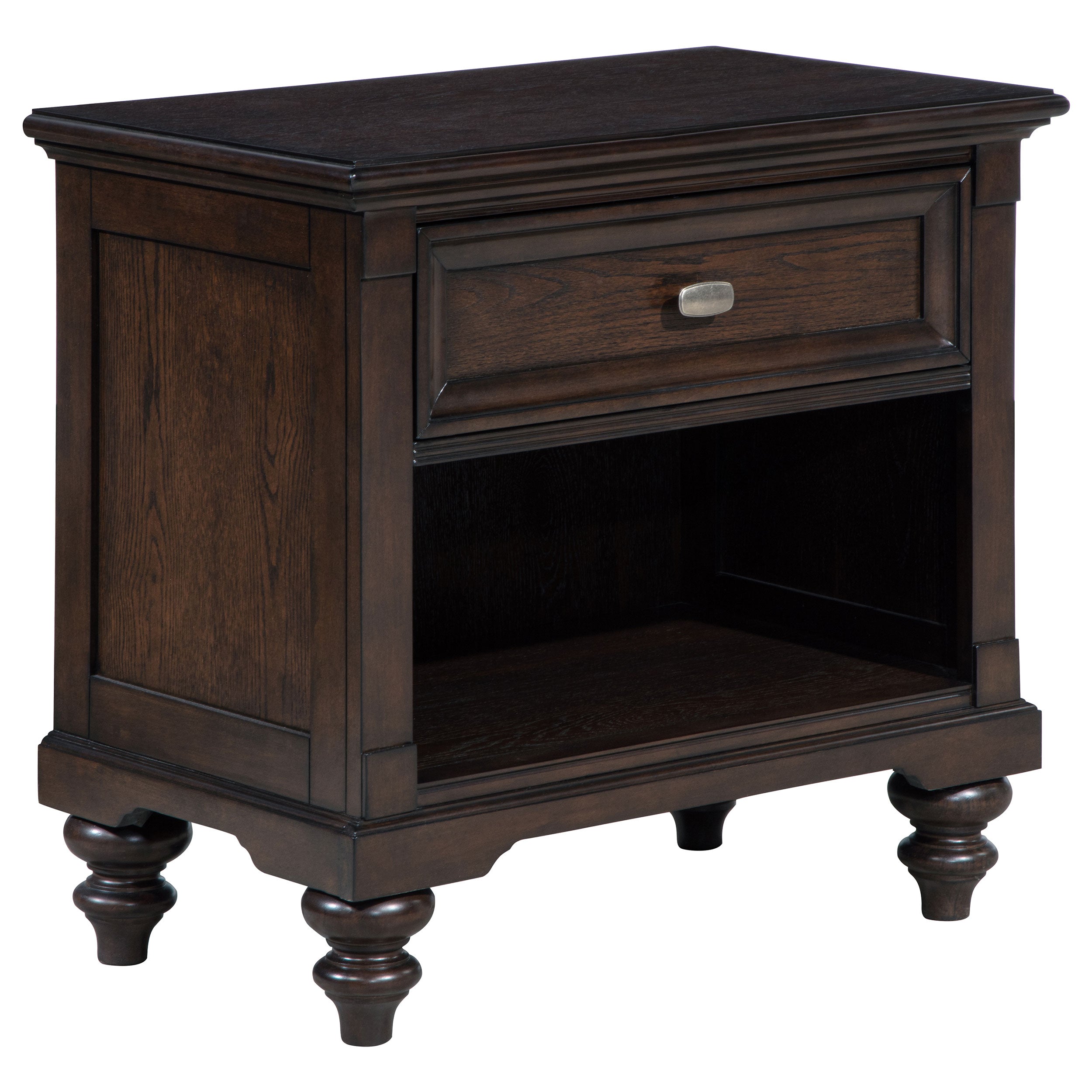 Devon 4-piece California King Bedroom Set Red And Dark Oak