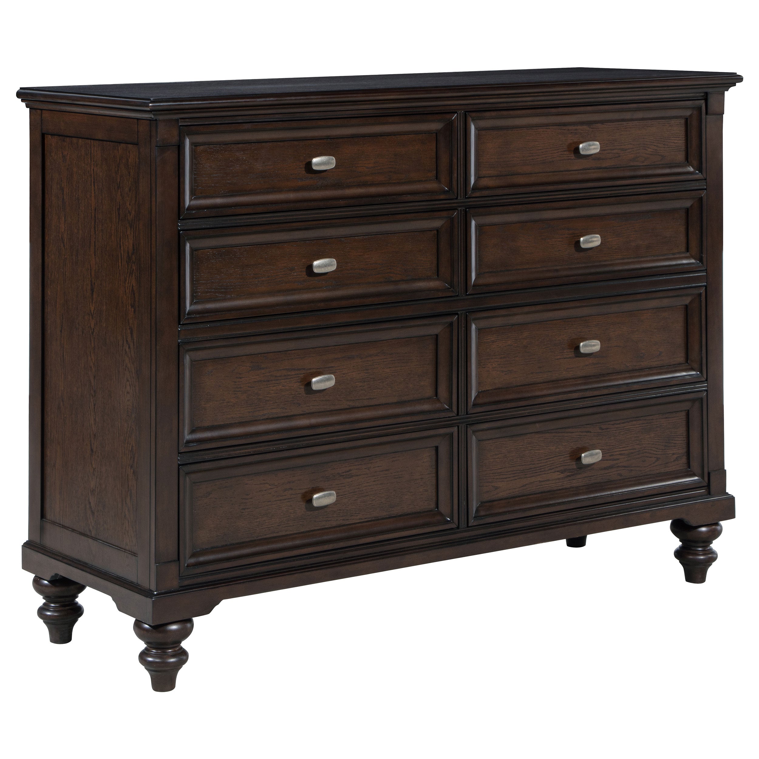 Devon 4-piece California King Bedroom Set Red And Dark Oak