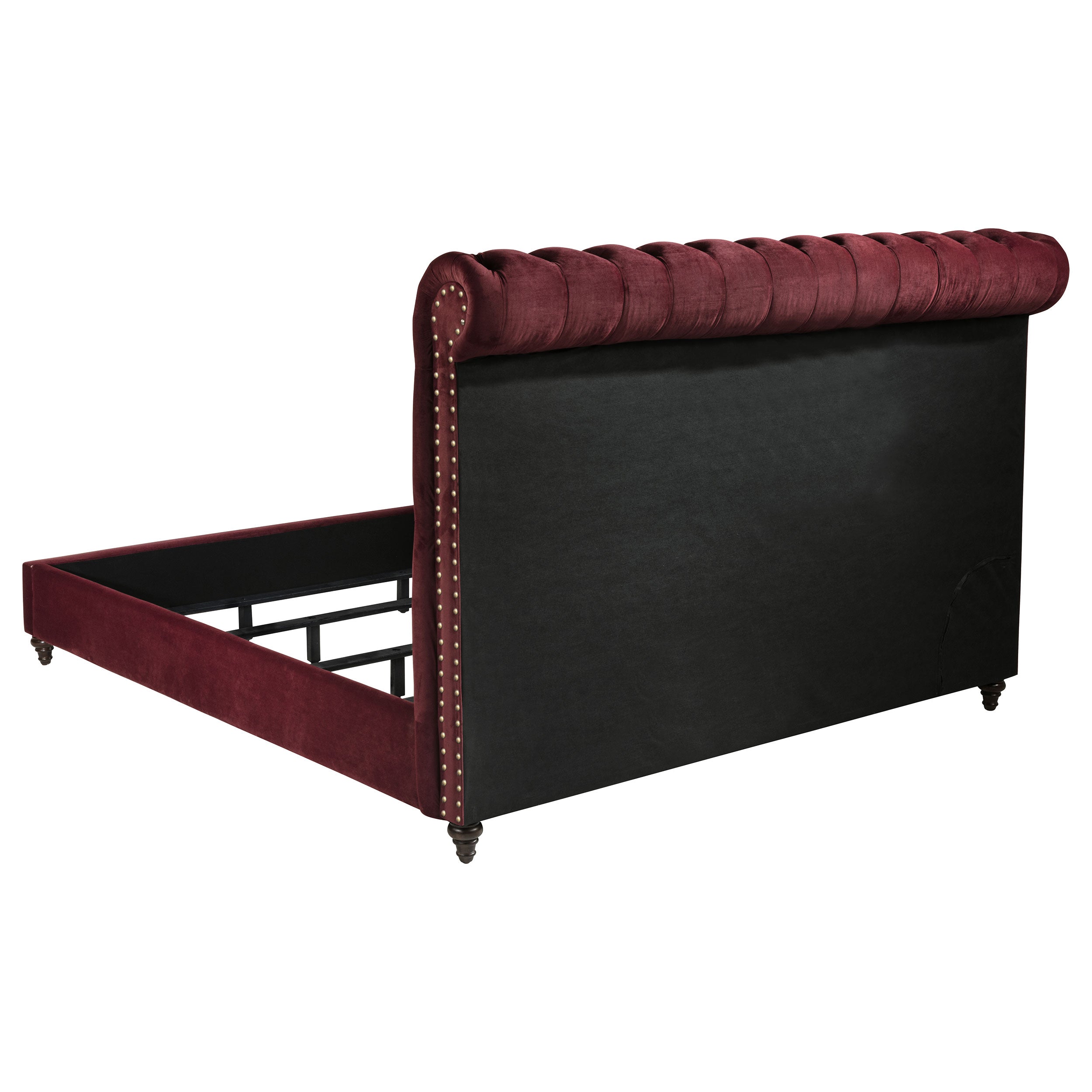 Devon 5-piece California King Bedroom Set Red And Dark Oak