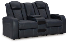 Fyne-Dyme Power Reclining Loveseat with Console - MyWaynesHome #