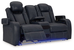 Fyne-Dyme Power Reclining Loveseat with Console - MyWaynesHome #