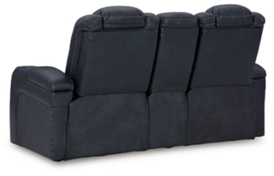 Fyne-Dyme Power Reclining Loveseat with Console - MyWaynesHome #
