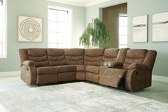 Partymate 2-Piece Reclining Sectional with Console - MyWaynesHome #