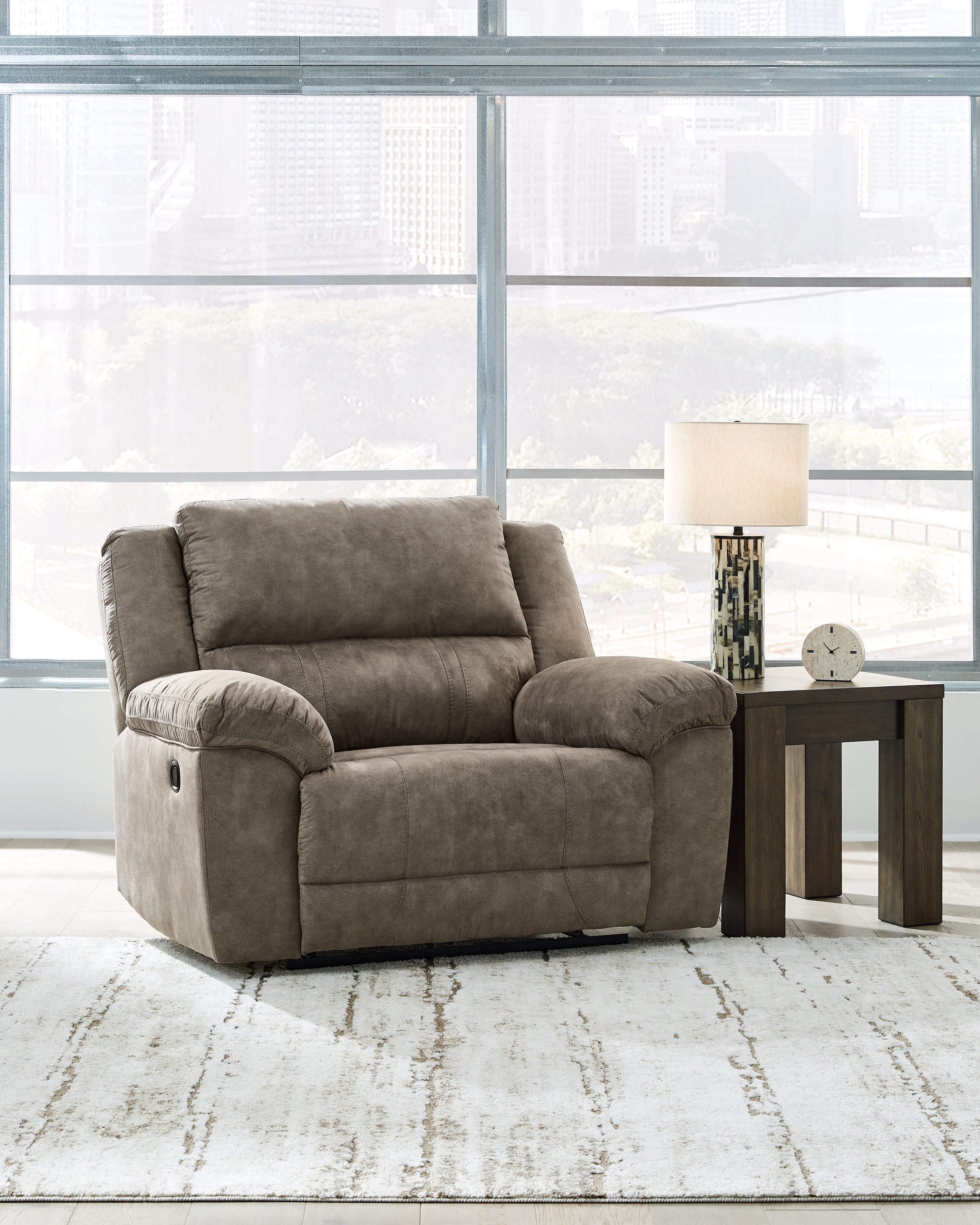 Laresview Reclining Sofa and Oversized Recliner