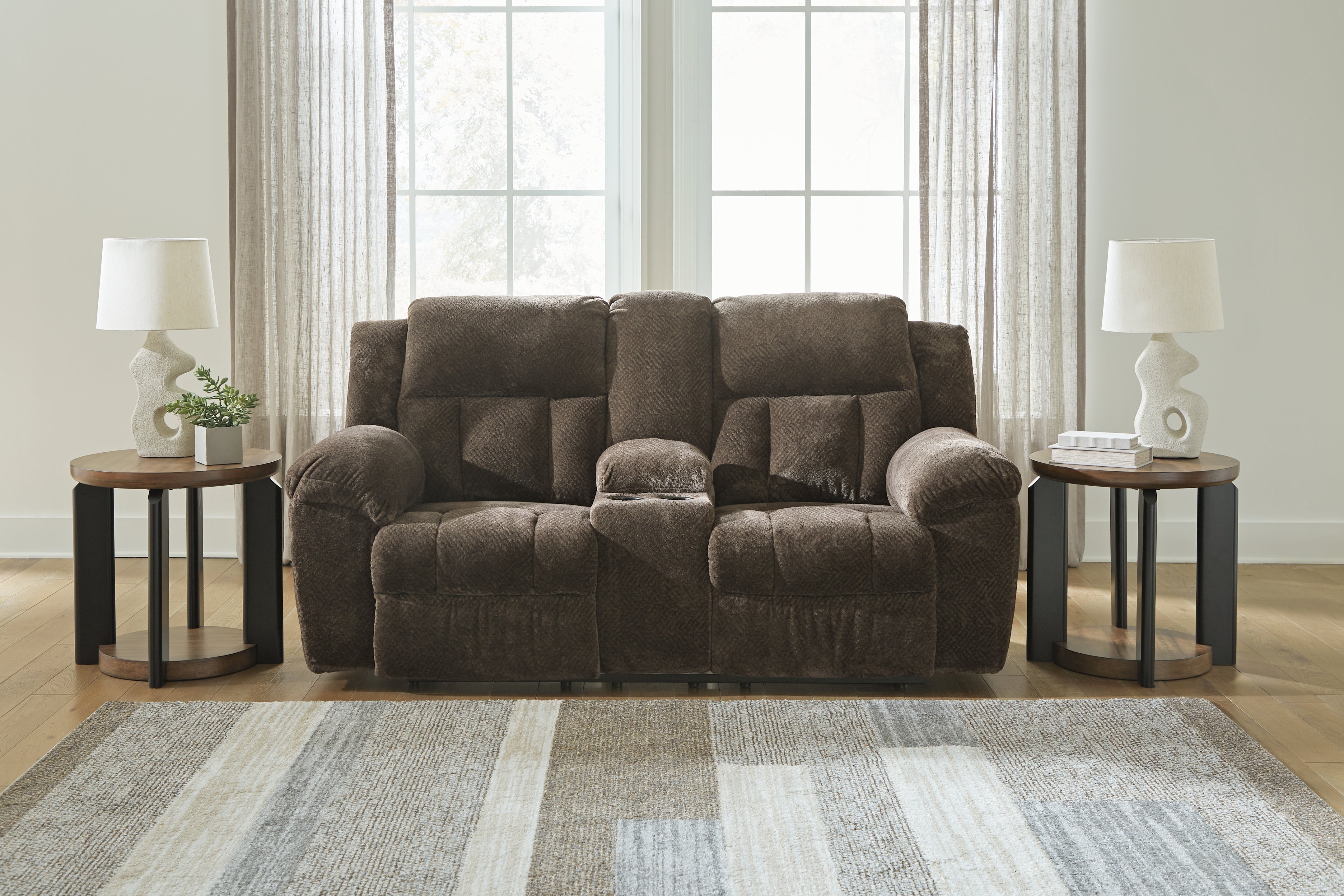 Frohn Reclining Loveseat with Console - MyWaynesHome #