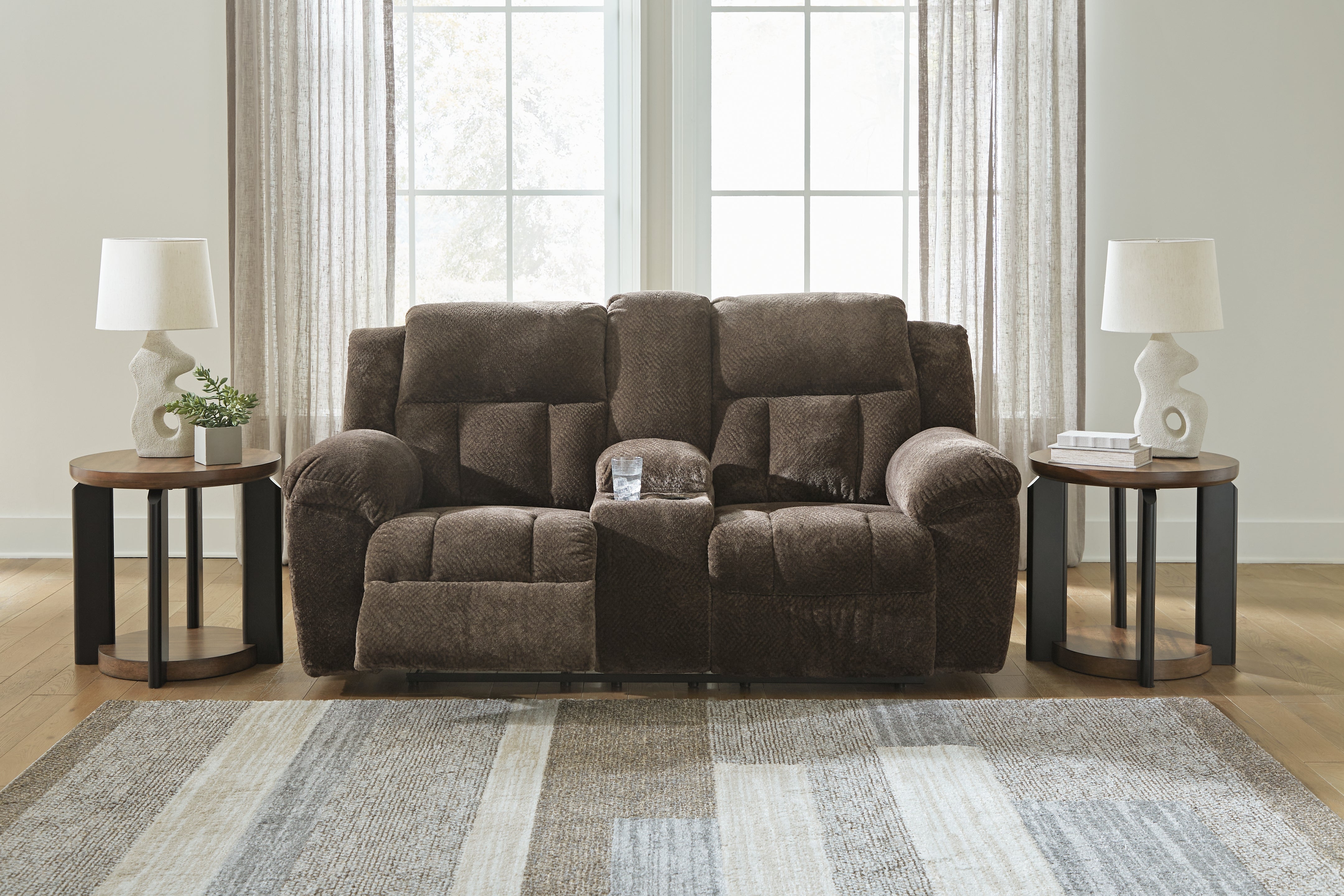Frohn Reclining Loveseat with Console - MyWaynesHome #
