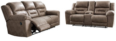 Stoneland Reclining Sofa and Loveseat - MyWaynesHome #