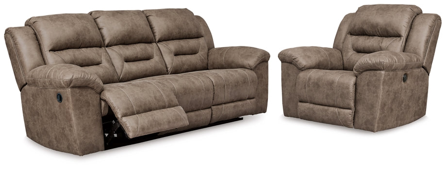 Stoneland Reclining Sofa and Power Recliner
