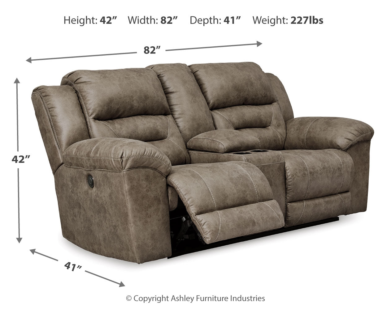 Stoneland Reclining Sofa and Power Reclining Loveseat
