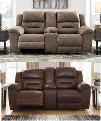 Stoneland Power Reclining Loveseat with Console - MyWaynesHome #