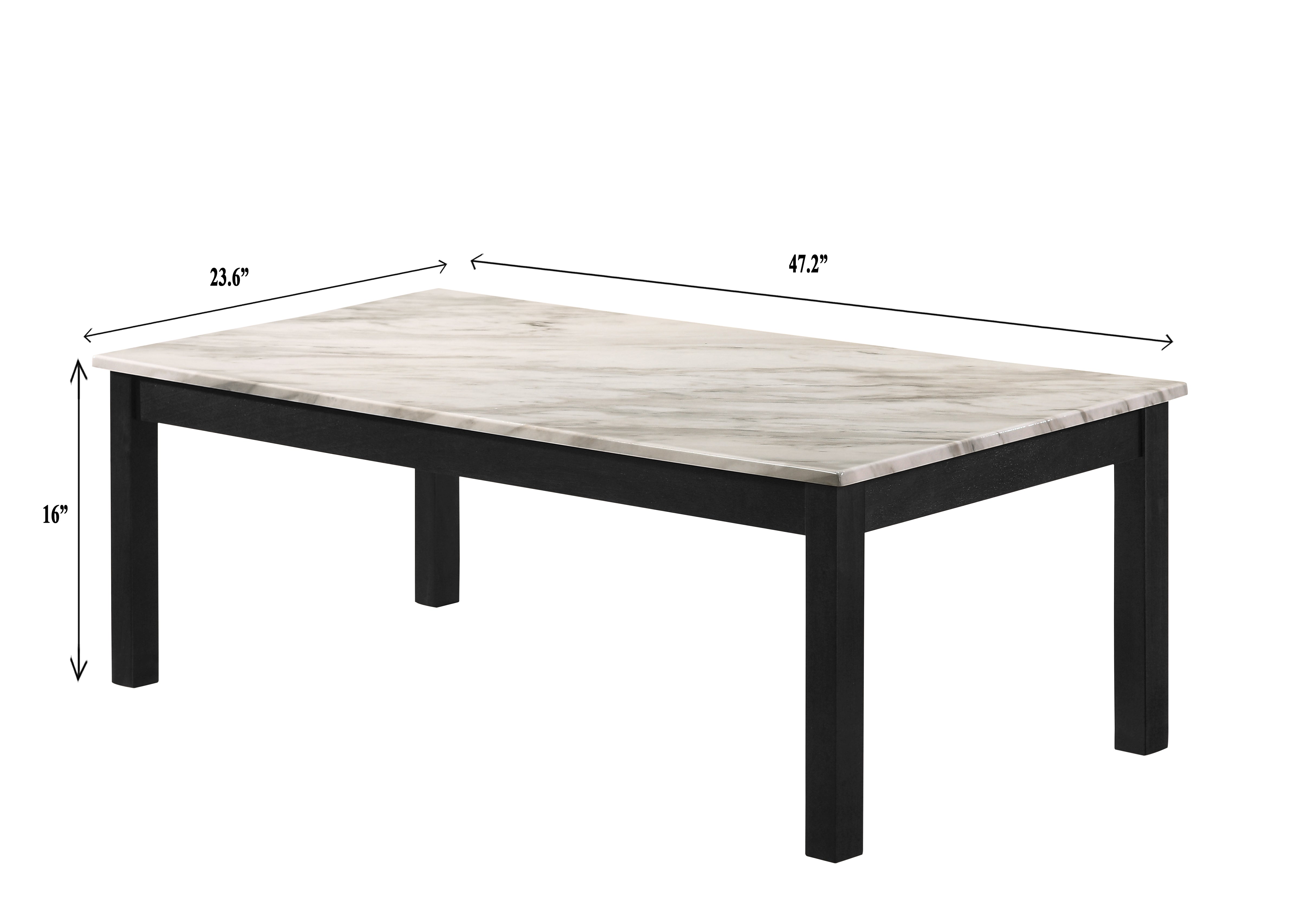 Thurner Marble White 3-Piece Coffee Table Set - MyWaynesHome #