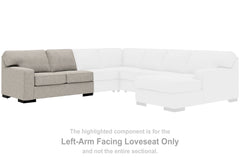 Ashlor Nuvella® Left-Arm Facing Loveseat