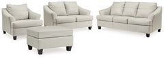 Genoa Queen Sofa Sleeper, Loveseat, Oversized Chair and Ottoman