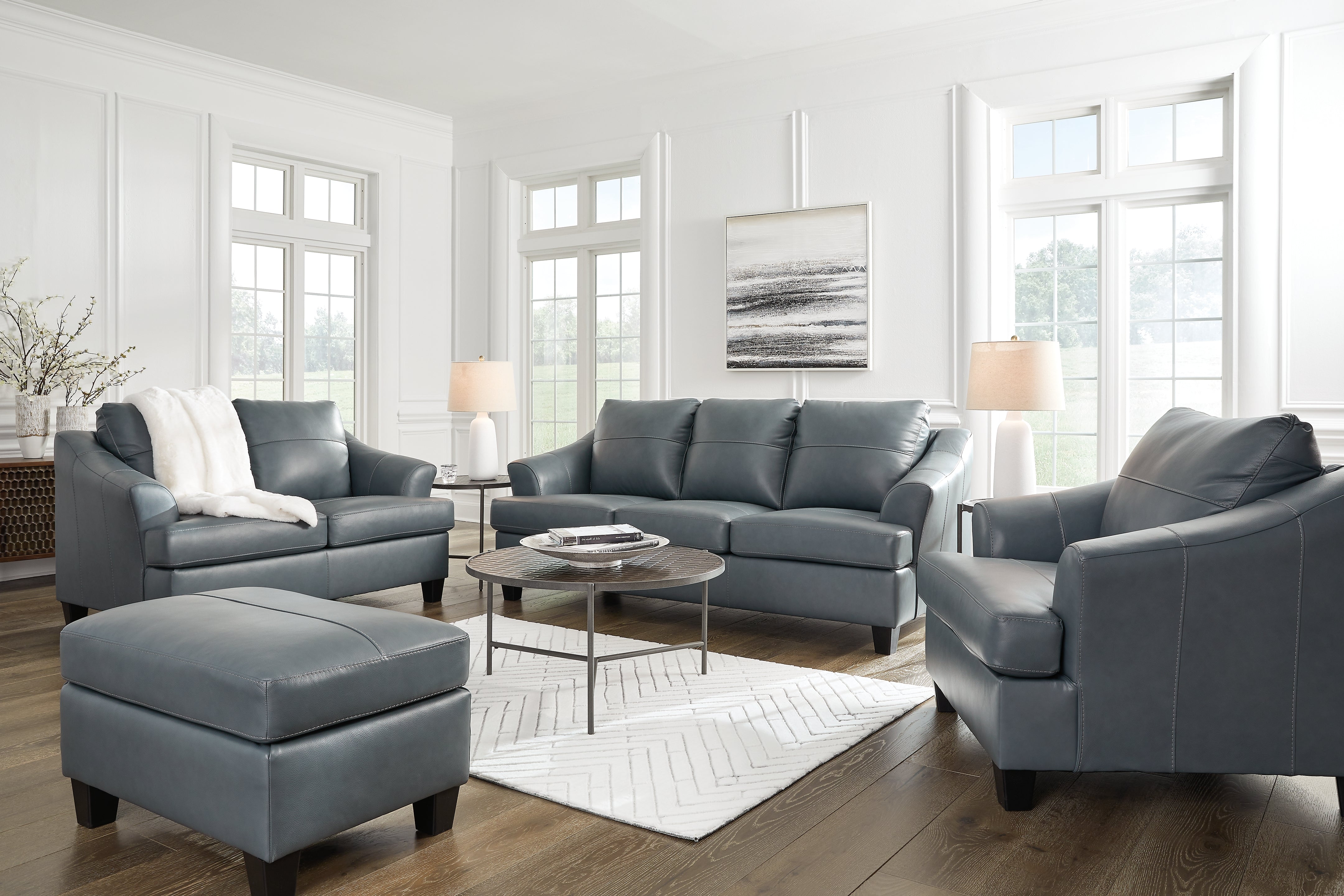 Genoa Sofa, Loveseat, Oversized Chair and Ottoman