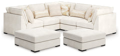Donelson Creek 5-Piece Sectional and 2 Oversized Ottomans