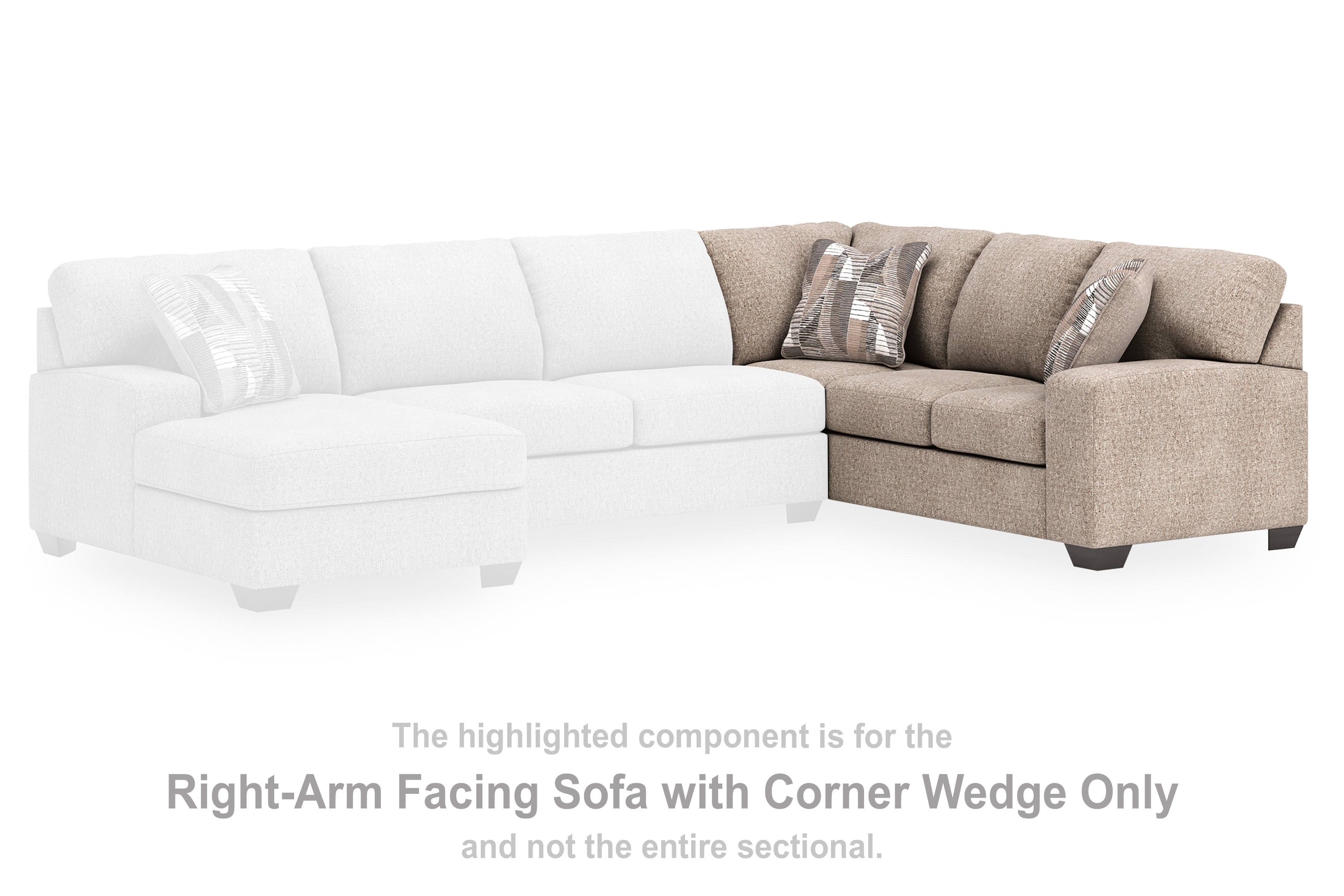 Seyler Lane Right-Arm Facing Sofa with Corner Wedge