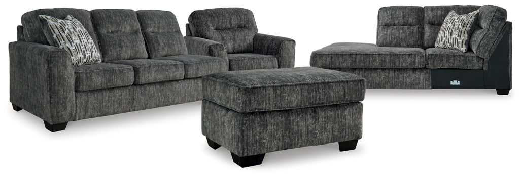 Lonoke 2-Piece Sectional, Oversized Chair and Ottoman