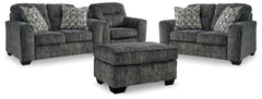 Lonoke 2 Loveseats, Oversized Chair and Ottoman