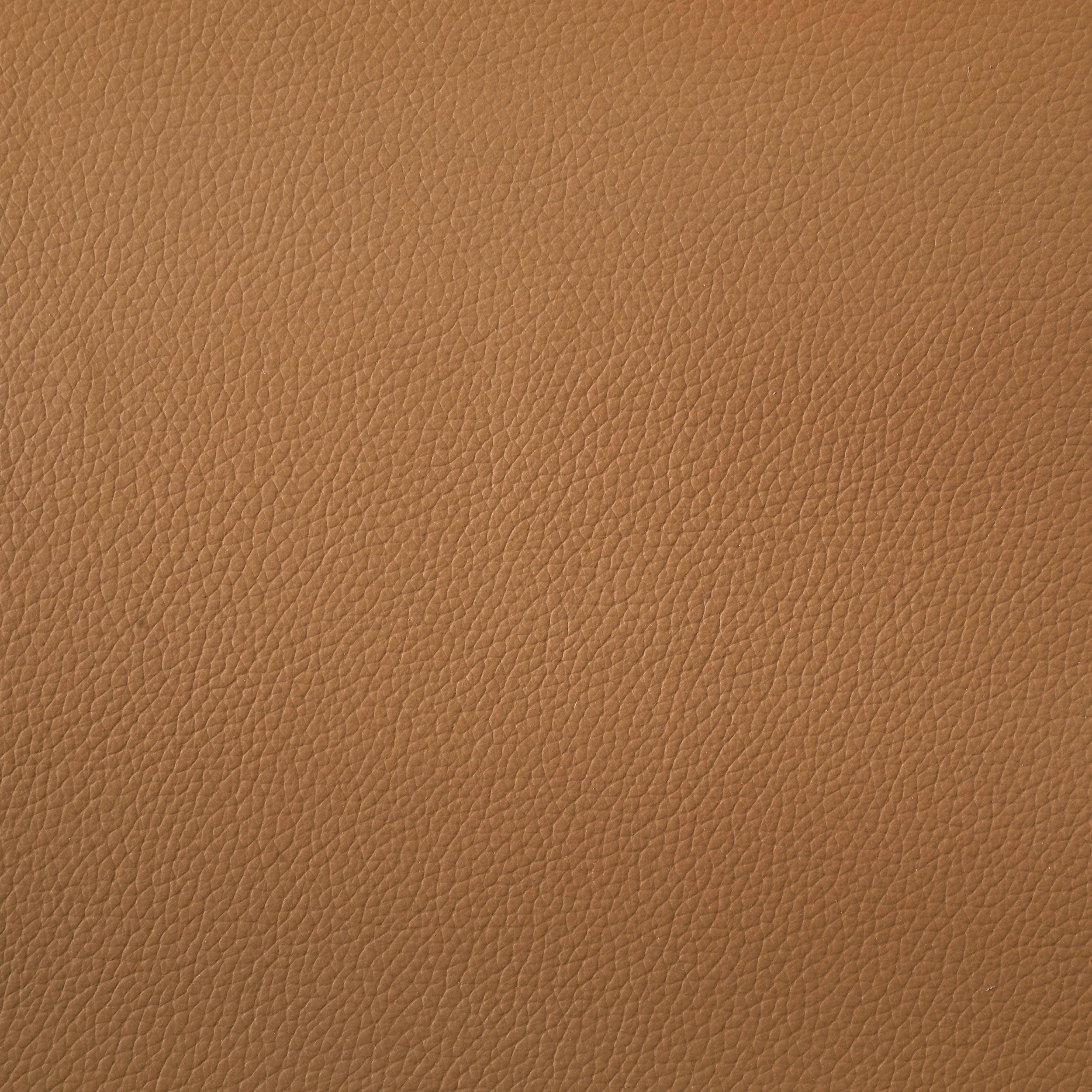 Buxton Top Grain Leather Upholstered Sofa Orange