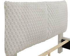 Violet Whote Dove Queen Upholstered Bed - MyWaynesHome #