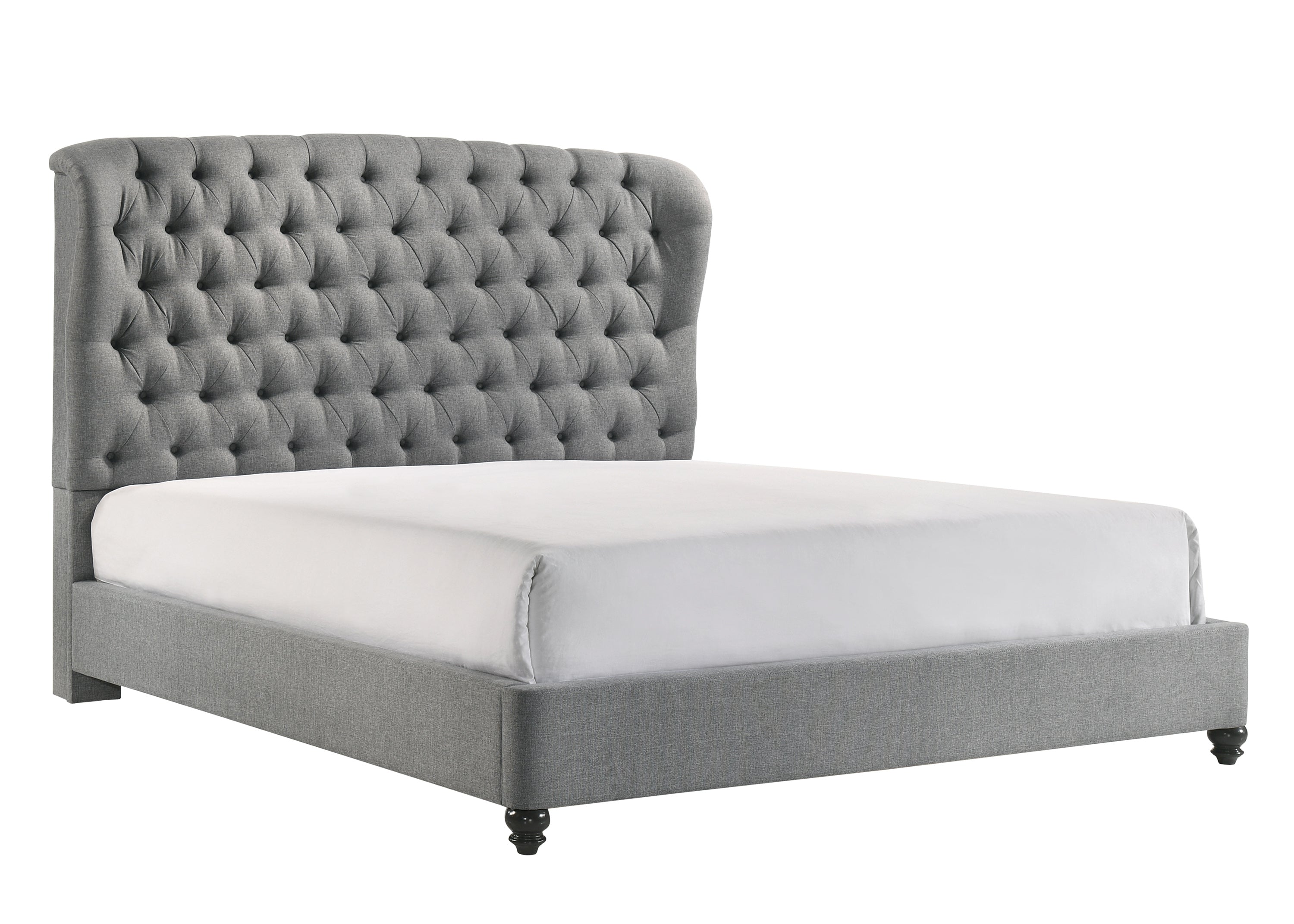 Linda Gray King Upholstered Panel Bed - MyWaynesHome #