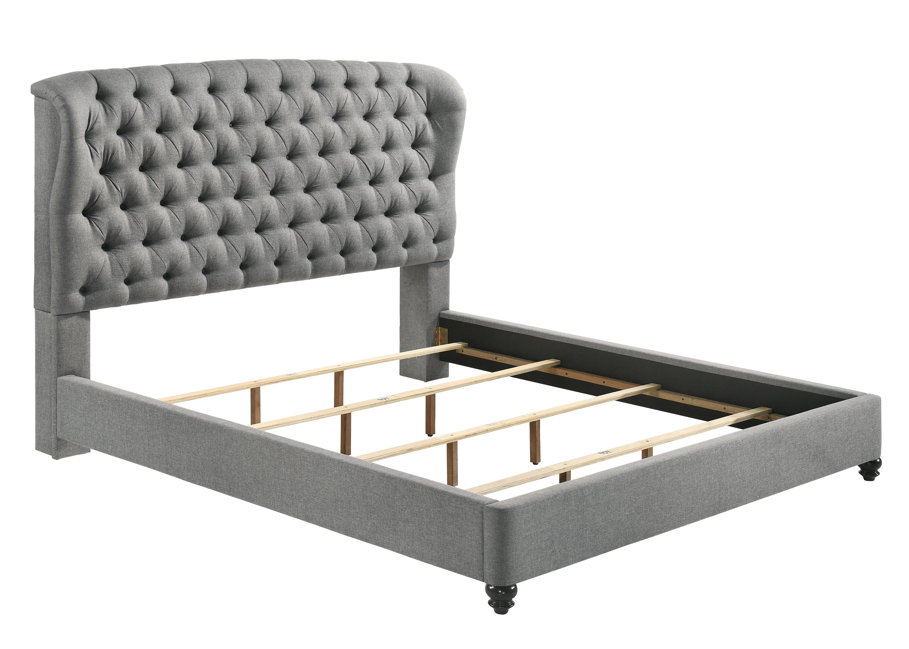Linda Gray King Upholstered Panel Bed - MyWaynesHome #