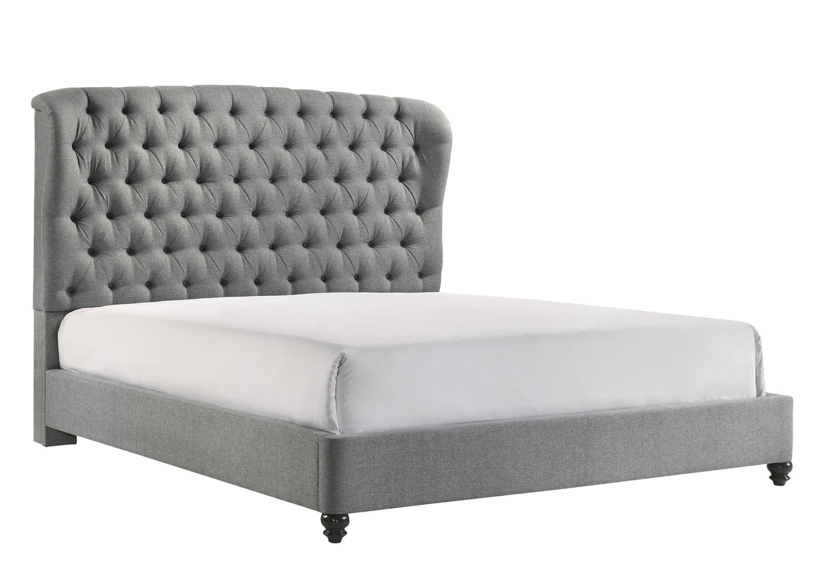 Linda Gray King Upholstered Panel Bed - MyWaynesHome #