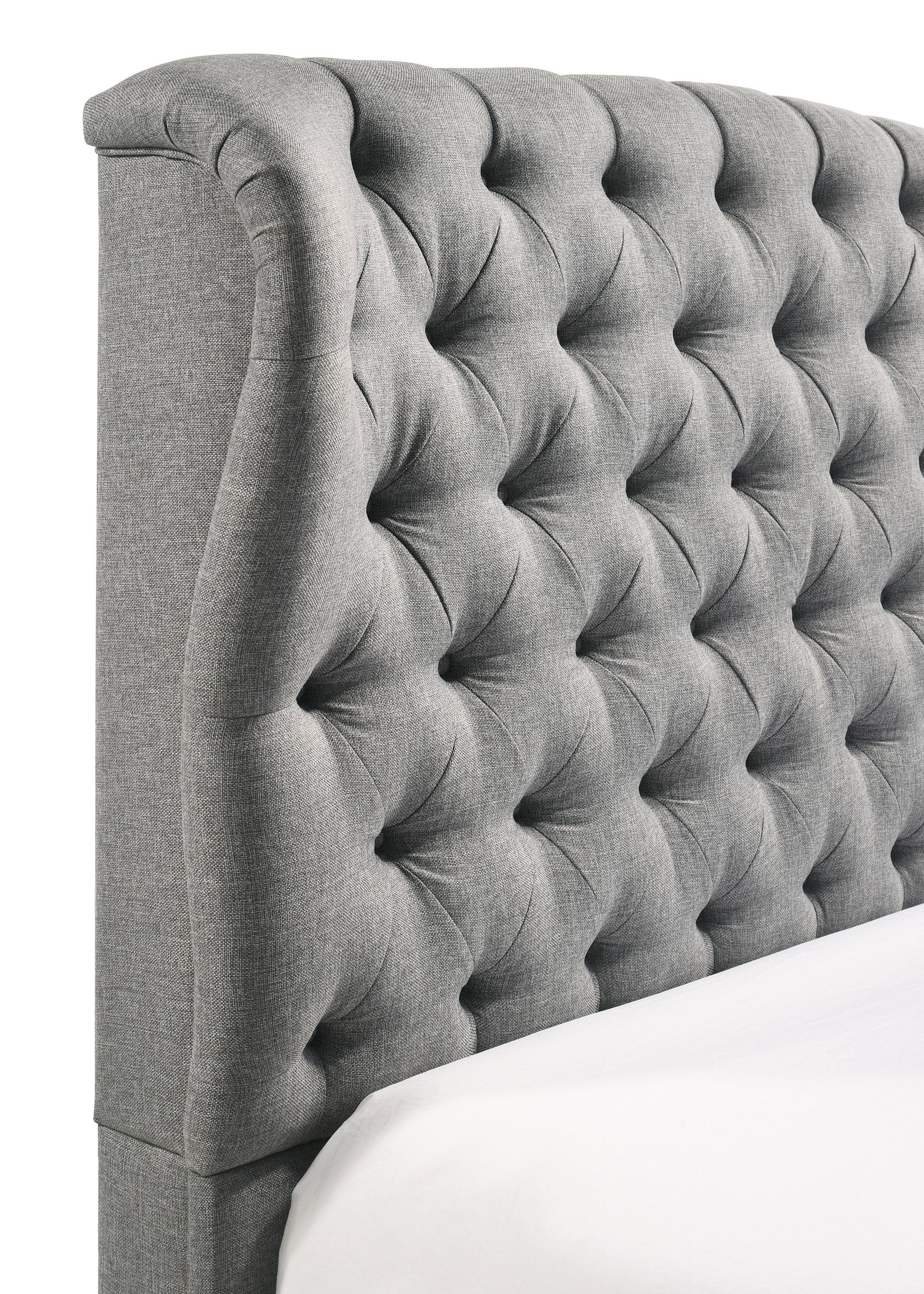 Linda Gray King Upholstered Panel Bed - MyWaynesHome #