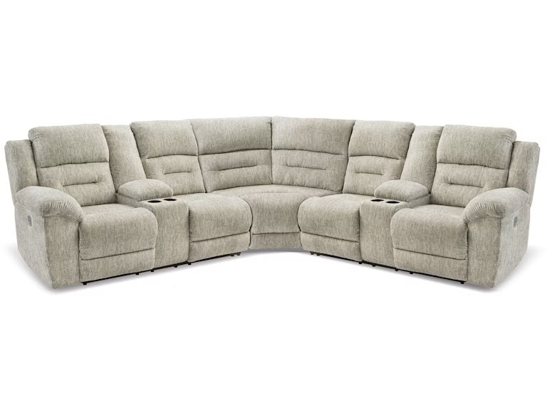 Signature Design by Ashley Family Den Power Reclining Fabric 3 pc Sectional 51802S3