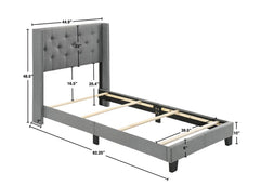 Makayla Gray Twin Bed - MyWaynesHome #