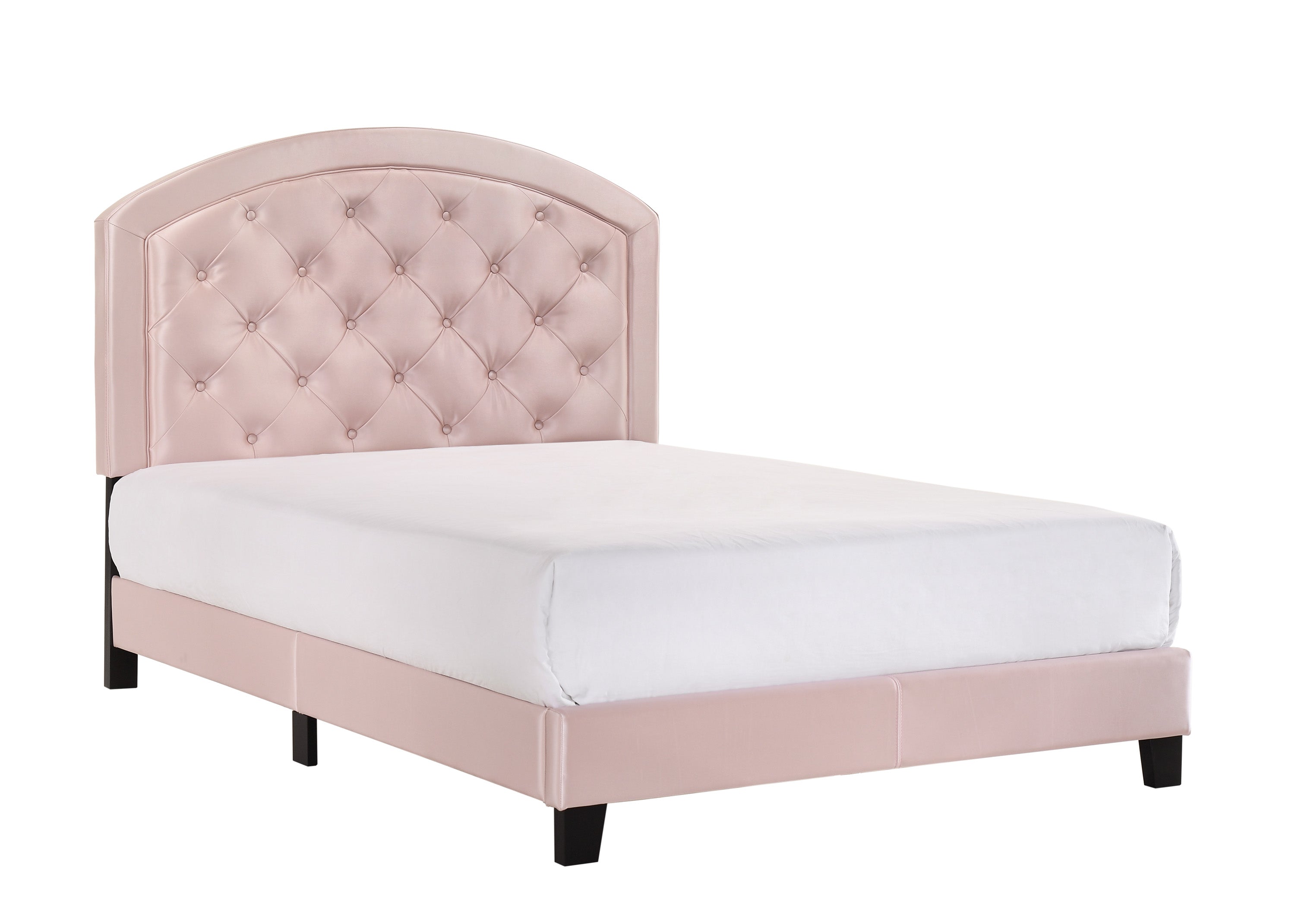 Gaby Pink Full Upholstered Platform Bed - MyWaynesHome #