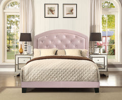 Gaby Pink Full Upholstered Platform Bed - MyWaynesHome #