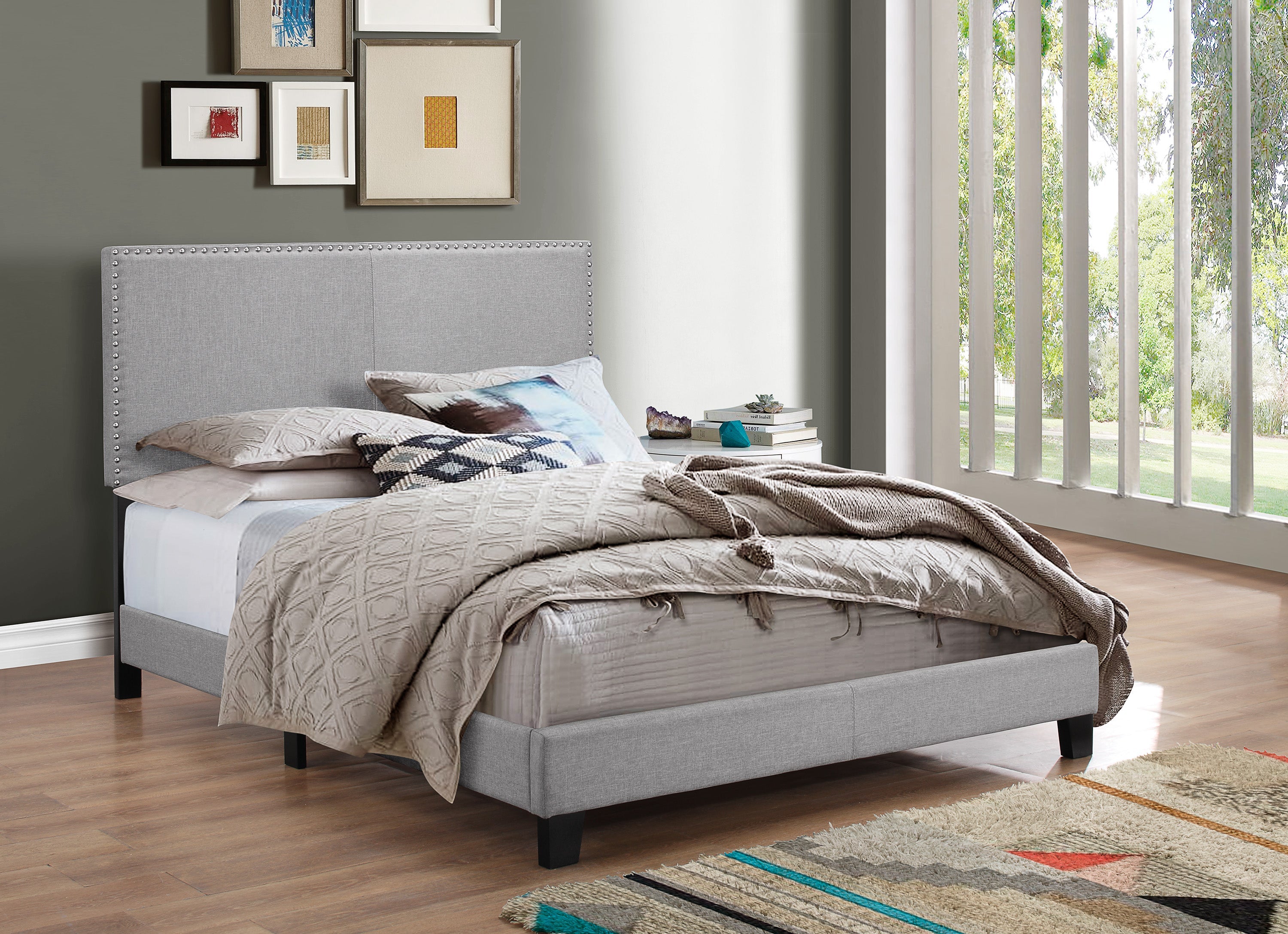 Erin Gray King Upholstered Bed - MyWaynesHome #