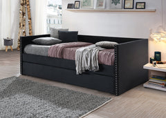 Sadie Black Velvet Twin Daybed - MyWaynesHome #