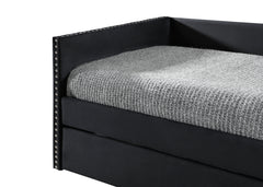 Sadie Black Velvet Twin Daybed - MyWaynesHome #