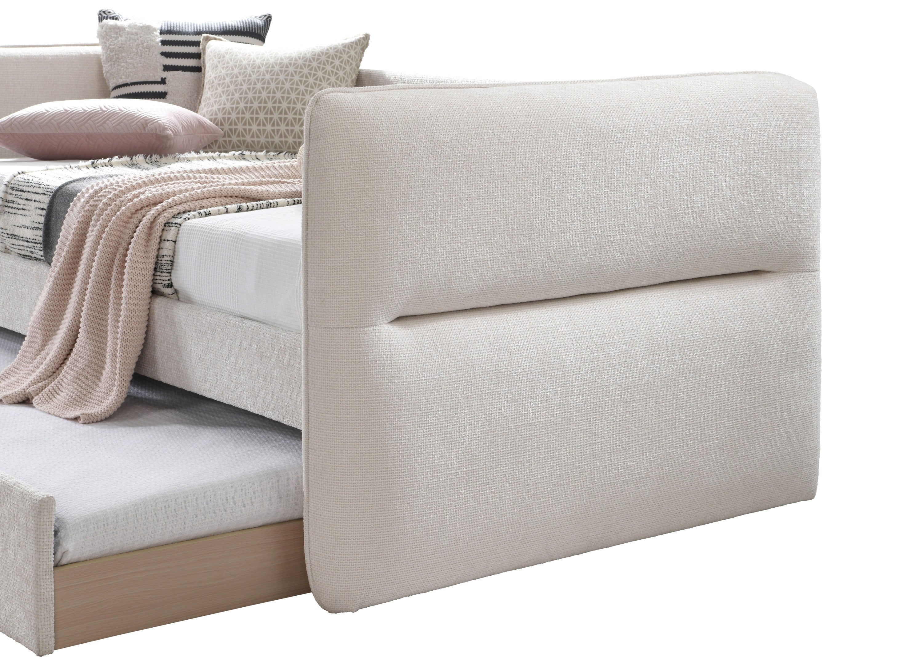 Philipa Oatmeal Twin Daybed with Trundle - MyWaynesHome #